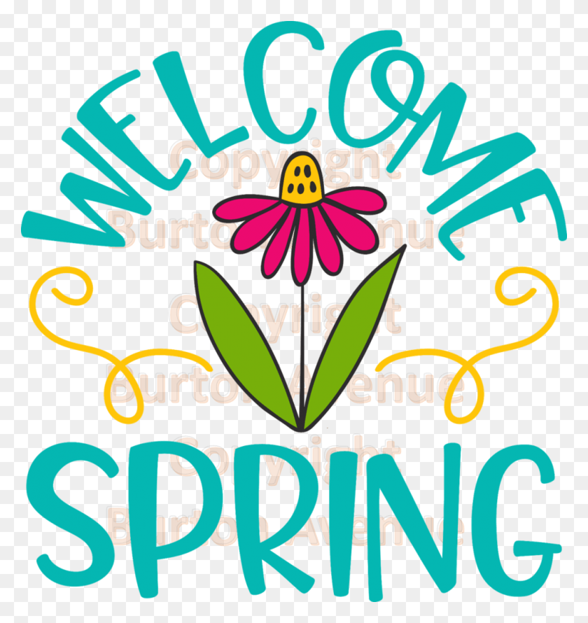 1000x1065 Welcome Spring, Text, Alphabet, Label HD PNG Download