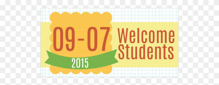 531x266 Welcome Students Back To School Vinyl Banner Printing, Text, Word, Number HD PNG Download