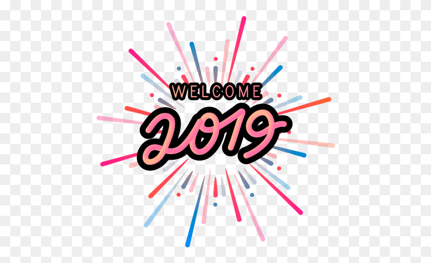 466x452 Welcome To 2019 Free, Text, Light, Graphics HD PNG Download
