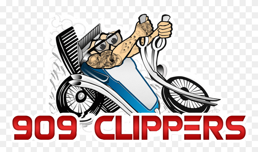 1641x919 Welcome To 909 Clippers Barber Shop Best Logo For Barber Shop, Transportation, Vehicle, Motorcycle HD PNG Download