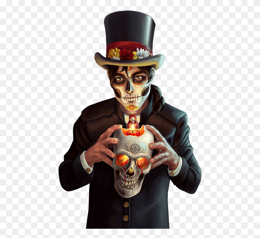 469x710 Welcome To Day Of The Dead Man, Person, Human HD PNG Download