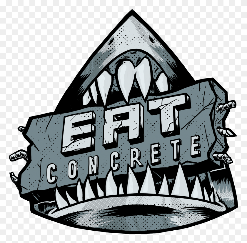 1613x1586 Welcome To Eat Concrete Illustration, Symbol, Logo, Trademark HD PNG Download