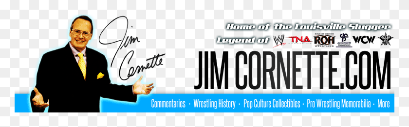 1170x303 Welcome To Jim Cornette39s Official Website Wrestling, Person, Human, Tie HD PNG Download