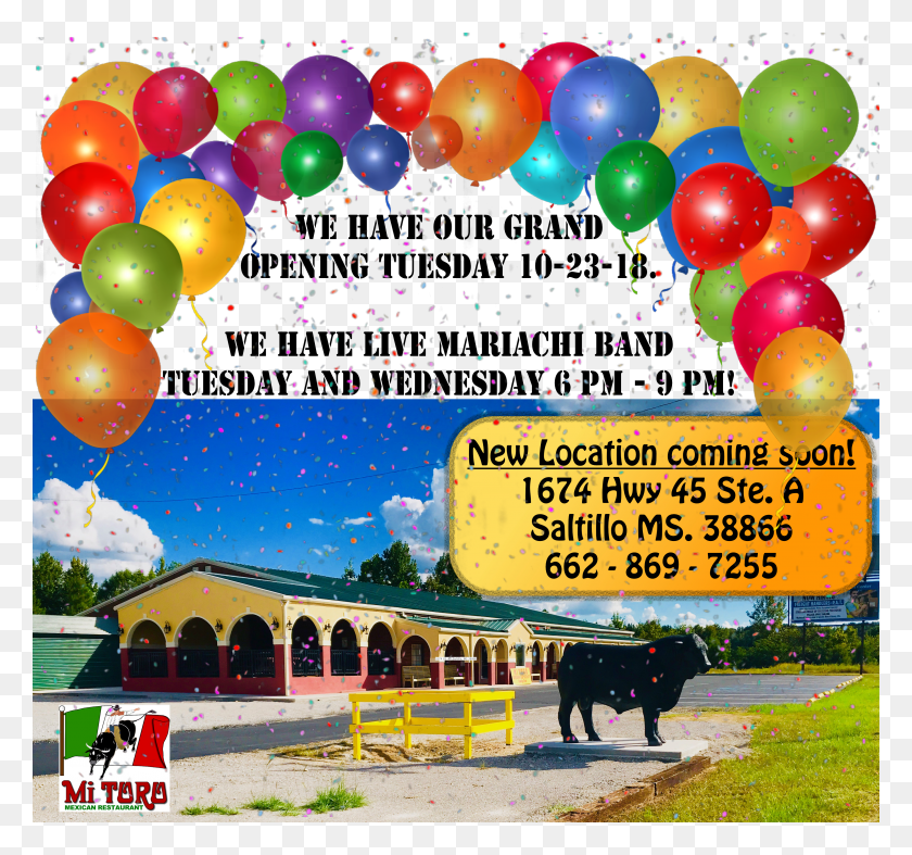 3753x3500 Welcome To Mi Toro Mexican Restaurant The Place Where Balloon HD PNG Download
