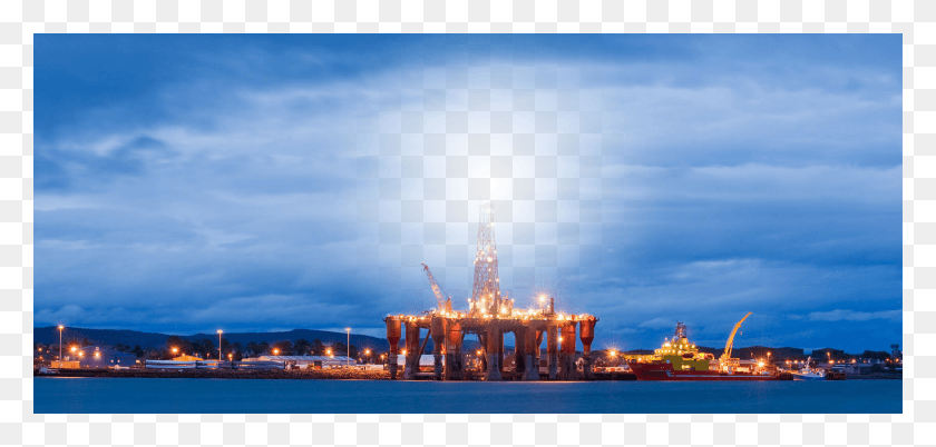 1366x600 Welcome To Norscot Piattaforme Petrolifere, Building, Water, Oilfield HD PNG Download