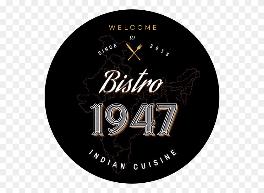 556x556 Welcome To Since 2015 Bistro 1947 Indian Cuisine Wall Clock, Text, Word, Label HD PNG Download