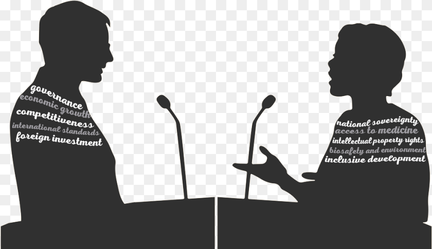 Welcome To Tpp Debate Debate Silhouette, Crowd, Person, People, Audience Sticker PNG