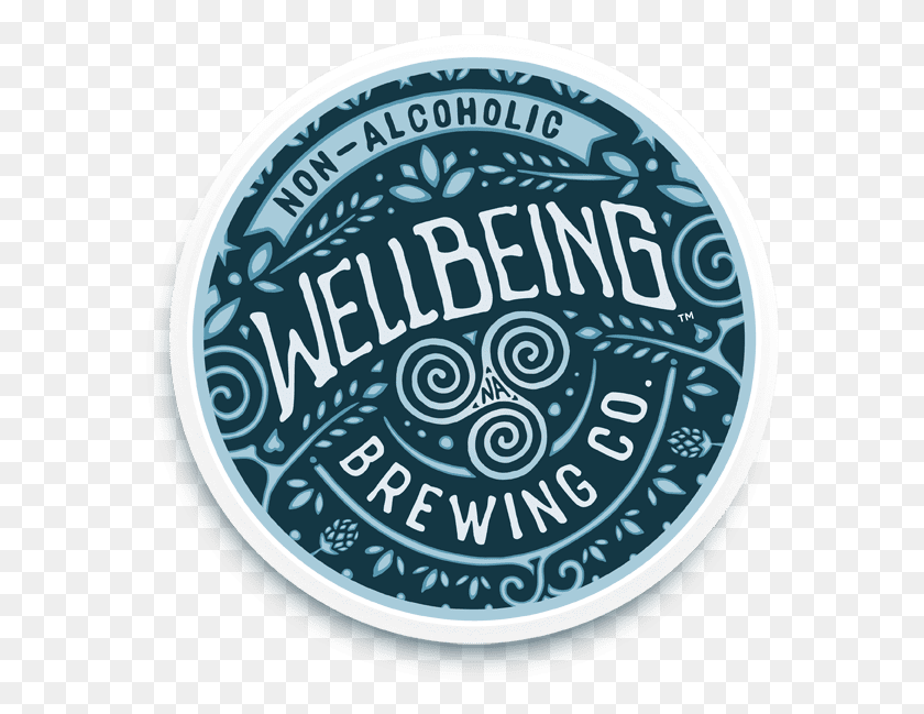 576x589 Wellbeing Brewing Company Circle, Label, Text, Logo HD PNG Download