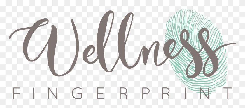 1884x755 Логотип Wellness Fingerprint, Текст, Почерк, Каллиграфия Hd Png Скачать