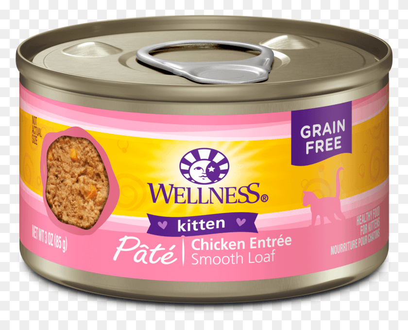 1253x996 Wellness Kitten Canned Food, Tin, Canned Goods, Can HD PNG Download