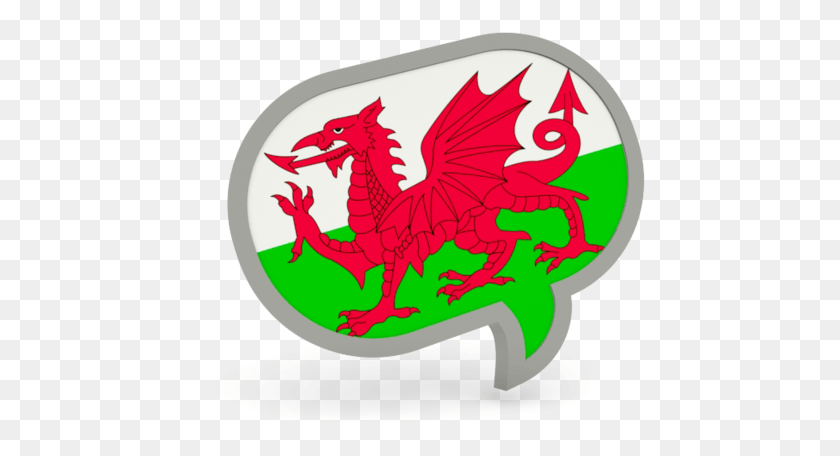 450x396 Welsh Flag Icon, Dragon, Cow, Cattle HD PNG Download
