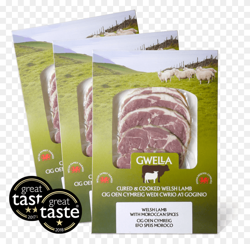 976x951 Welsh Lamb 3 Flavours Cured Meat Packaging Design, Poster, Advertisement, Sheep HD PNG Download