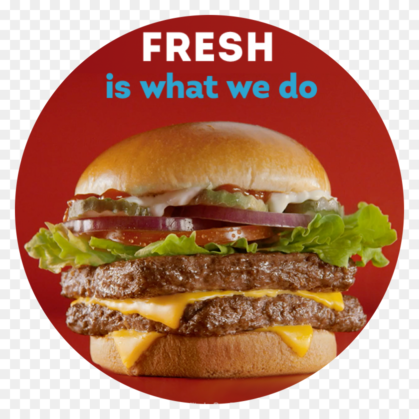 2104x2104 Wendys Burger Ad, Food HD PNG Download