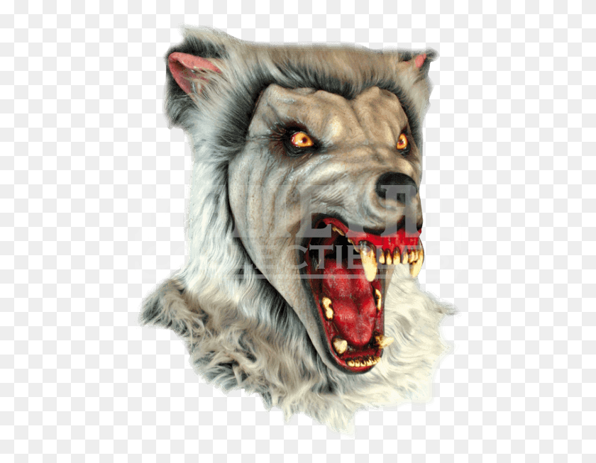 463x593 Werewolf Mask For Adult, Teeth, Mouth, Lip HD PNG Download