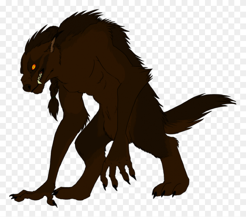 887x775 Werewolf The Elder Scrolls Online Werewolf Wolf Werewold Drawing, Animal, Dinosaur, Reptile HD PNG Download