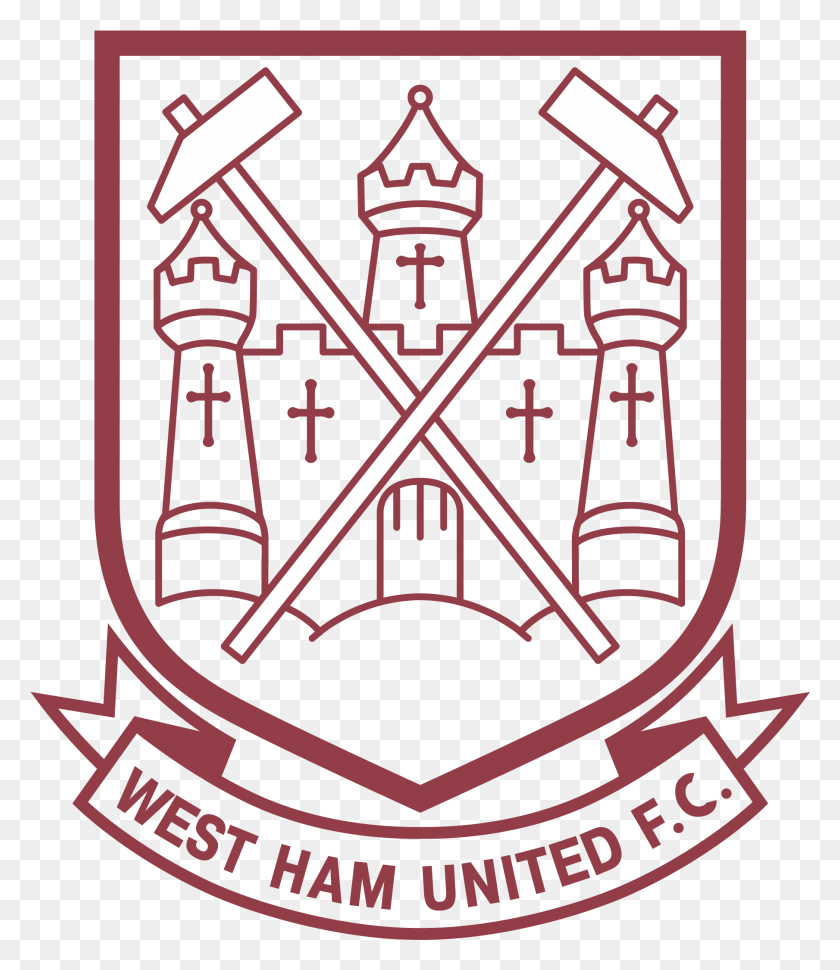 1809x2112 West Ham Old Logo West Ham United Old Badge, Symbol, Emblem, Glass HD PNG Download