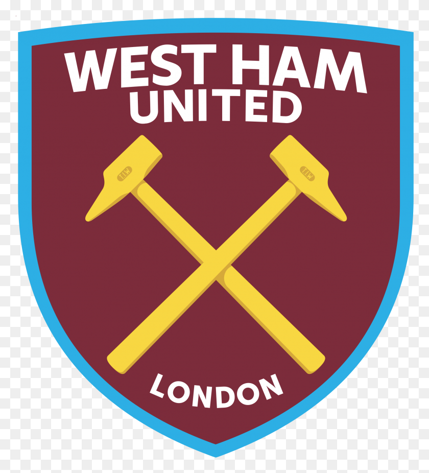 2386x2652 West Ham United Fc Logo Transparent West Ham United Logo, Armor, Shield, Poster HD PNG Download