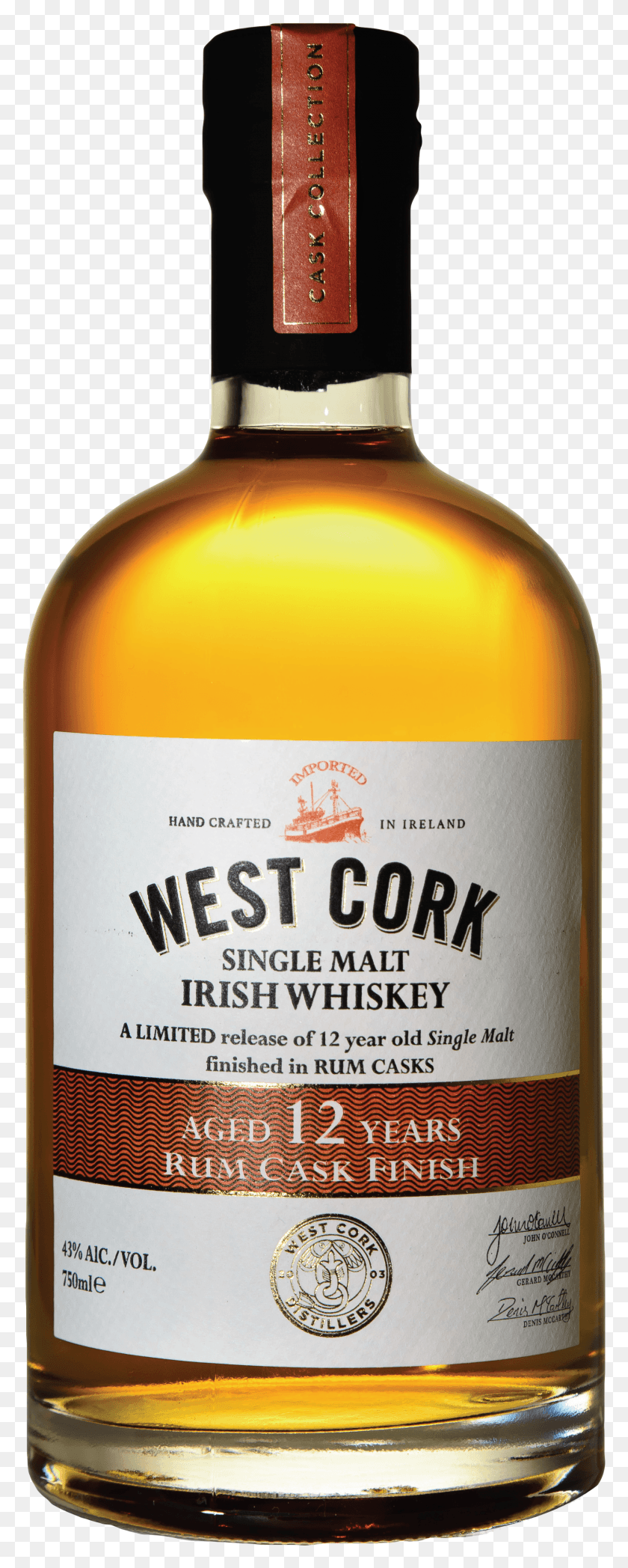 1718x4483 Westcork 12yr Rumcask File Type West Cork Irish Whiskey Single Malt 12 Year Port Cask HD PNG Download