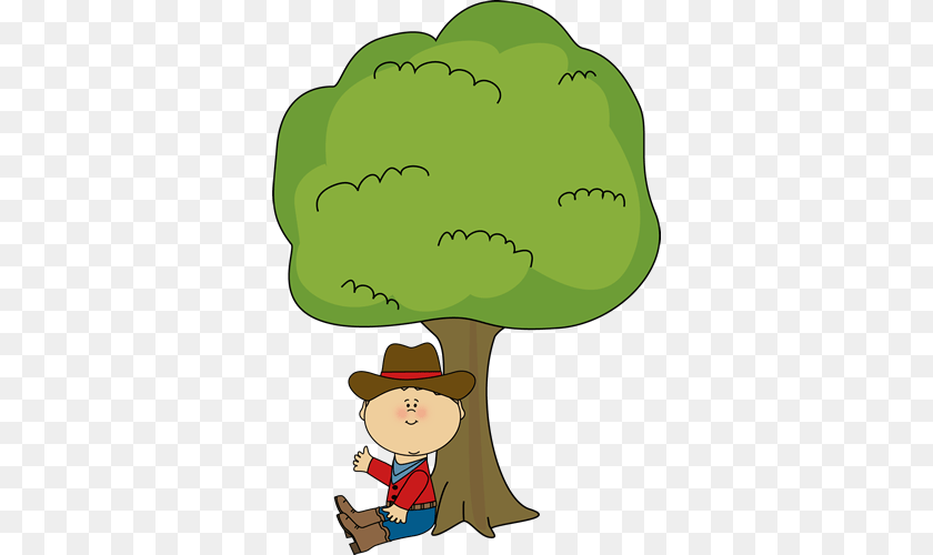 350x500 Western Clip Art Under The Tree Preposition, Clothing, Hat, Baby, Person Clipart PNG