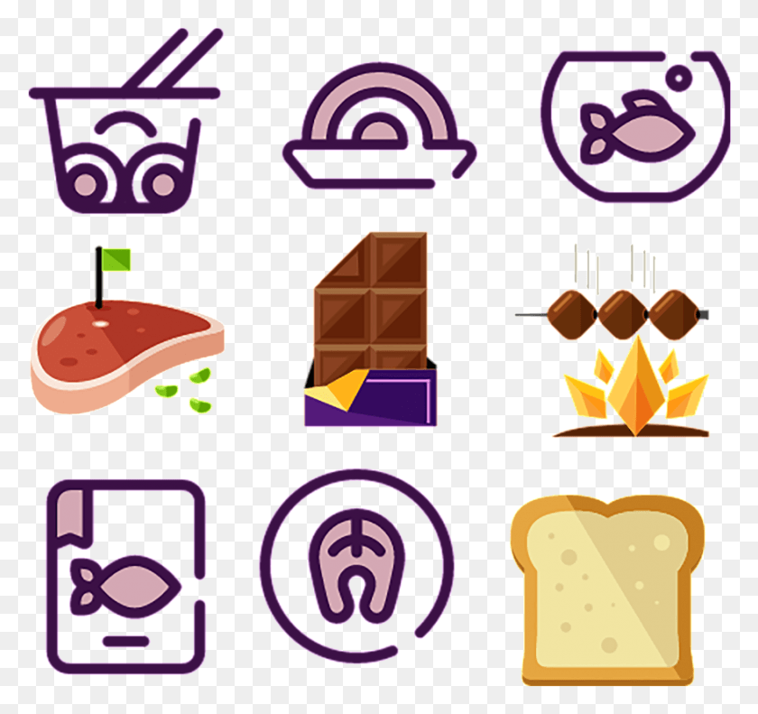 878x823 Western Fast Food Icon Food Icon Picture, Bread, Food, Toast HD PNG Download