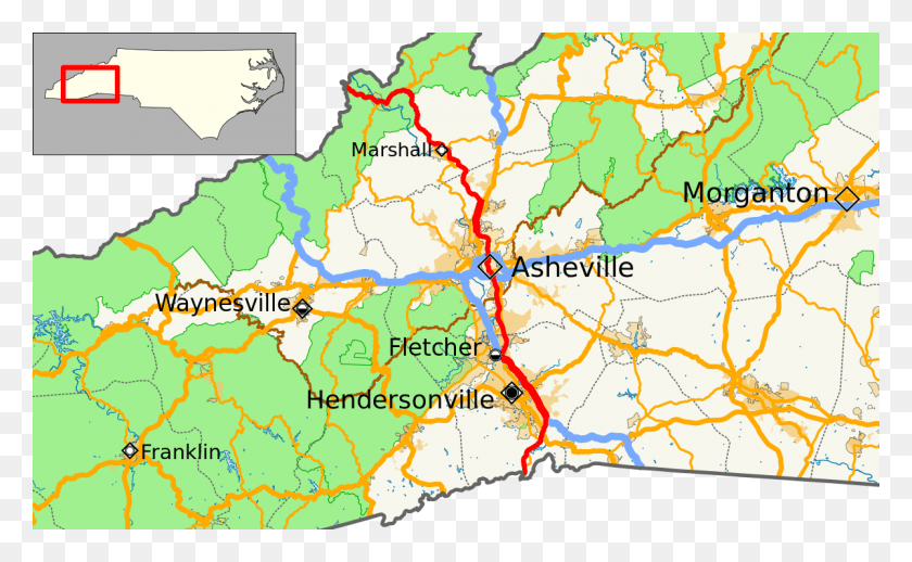 1200x706 El Oeste De Carolina Del Norte Png Mapa De Carreteras De Carolina Del Norte Png