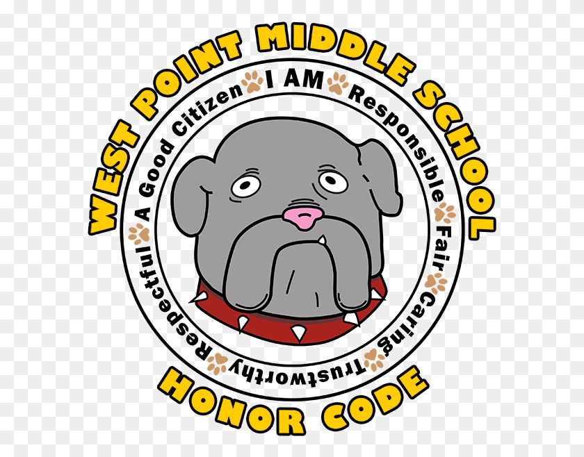589x598 Westpointms Mascot West Point Middle School Bulldogs, Poster, Advertisement, Text HD PNG Download