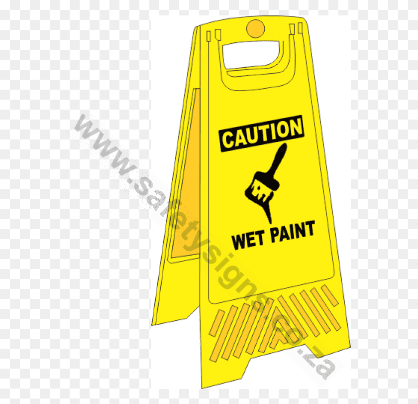 571x751 Wet Paint A Frame Floor Stand Griffith Park, Symbol, Text, Sign HD PNG Download