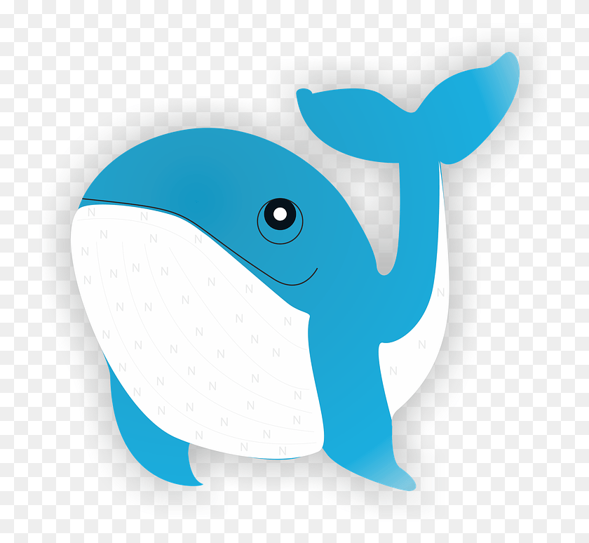 732x714 Descargar Png / Pez Ballena Emoji Tiburón Azul Acuático De Dibujos Animados, Ropa, Animal Hd Png