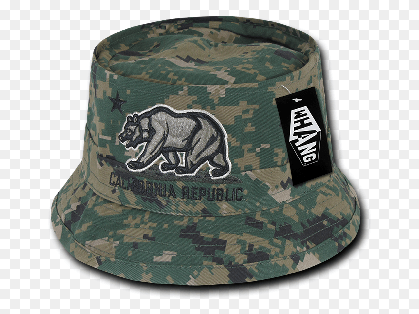 650x570 Whang California Bear Fisherman Hat Hats Caps Cap For Baseball Cap, Clothing, Apparel, Military Uniform HD PNG Download