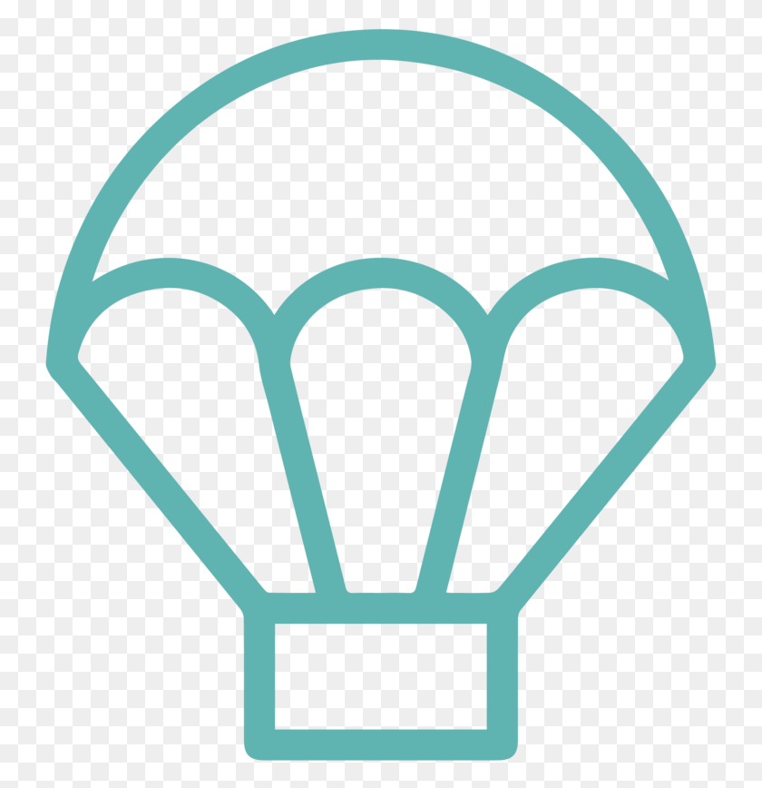 741x808 What A Great Day Of Serving People Who Want A Better Outline Image Of Parachute, Transportation, Vehicle, Aircraft HD PNG Download