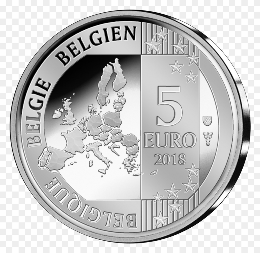 954x929 Descargar Png Lo Que Acabo De Encontrar 5 Euro Belgie 2018, Moneda, Dinero, Níquel Hd Png