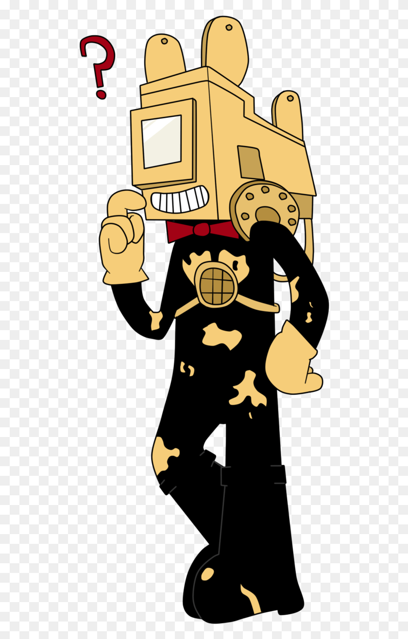 516x1256 What If The Projectionist Was A Bendy Character By Projectionist Bendy And The Inkmachine, Doodle HD PNG Download