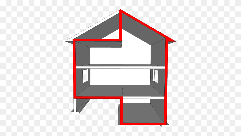 390x415 What Is A Building Envelope Building Enclosure Drawing, Mailbox, Letterbox, Furniture HD PNG Download