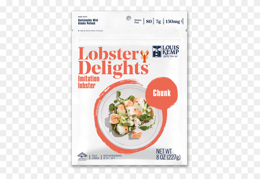 394x518 What Is Imitation Lobster Louis Kemp Seafood Delight, Plant, Food, Vegetable HD PNG Download