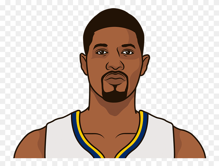 742x579 What Is Paul George Ppg By Season Kyrie Irving Cartoon Face, Person, Human, Head HD PNG Download