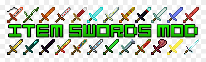 1200x300 What Is The Item Swords Mod Minecraft All Sword Mod, Text, Scoreboard, Urban HD PNG Download