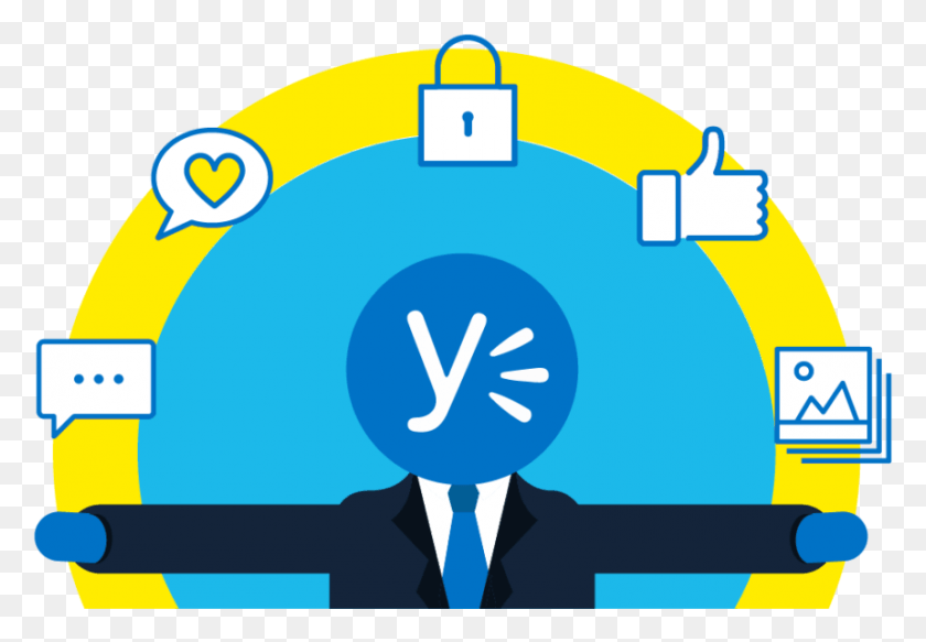 862x578 What Is Yammer Yammer Clipart, Security, Tie, Accessories HD PNG Download