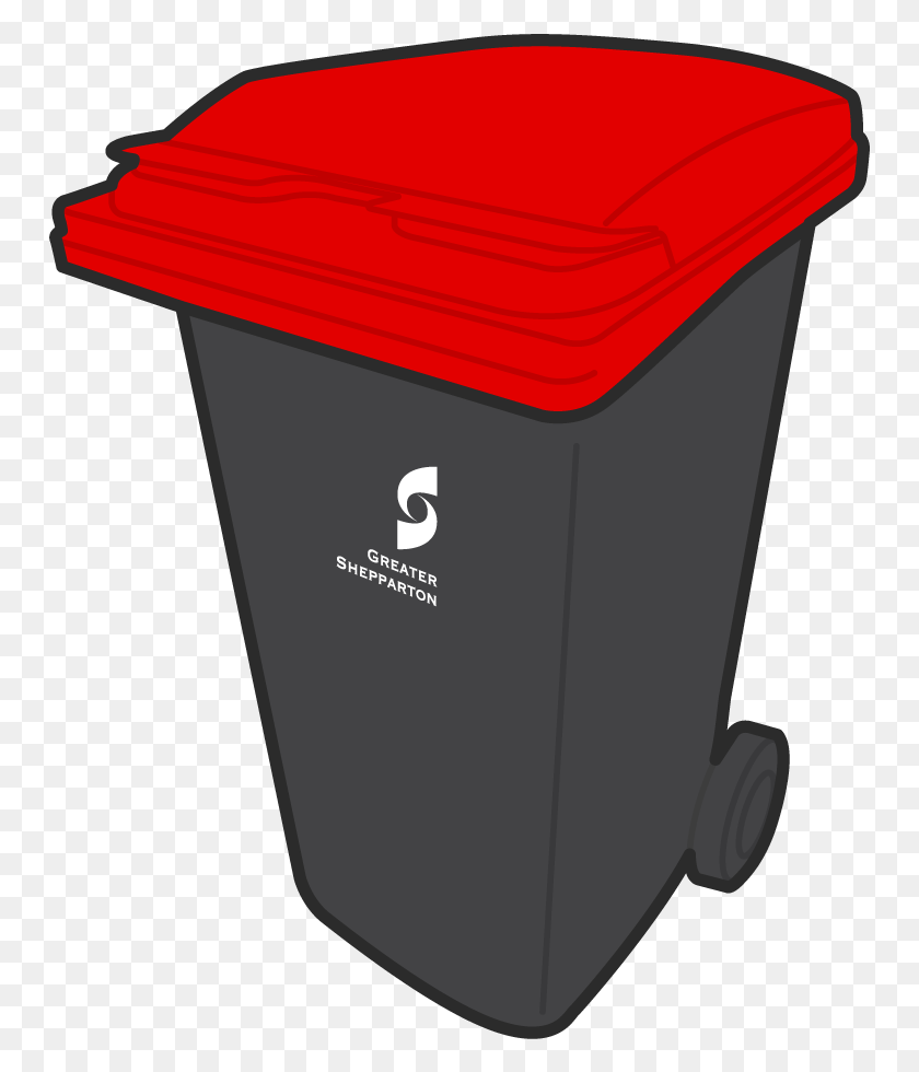 751x920 What Materials Can I Place In My Red Lid Bin Wheelie Bin Red Lid, Mailbox, Letterbox, Tin HD PNG Download