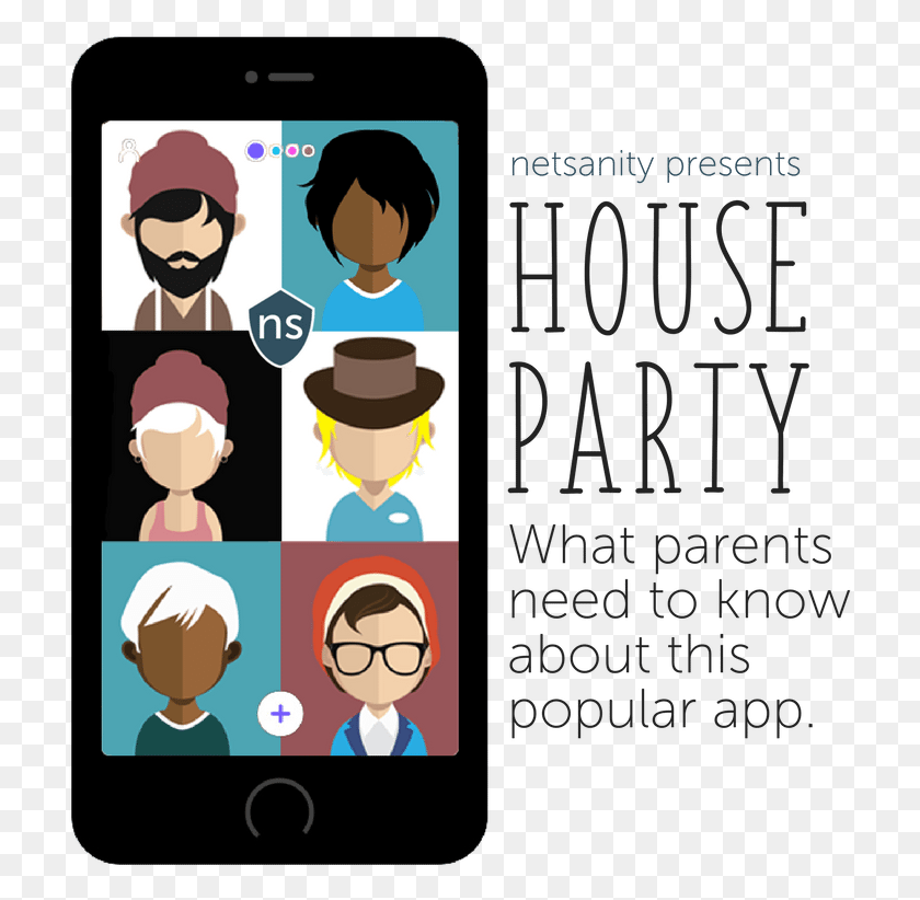 717x762 What Parents Should Know Before The Party Starts House Party App, Phone, Electronics, Mobile Phone Descargar Hd Png