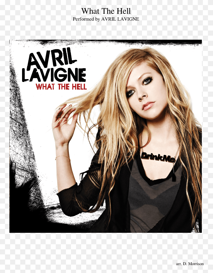 768x1013 Descargar Png What The Hell Partitura Compuesta Por Arr Avril Lavigne Hot Album, Person, Human, Advertisement Hd Png