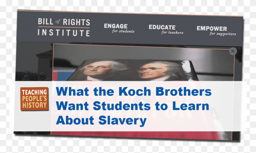 1022x581 What The Koch Brothers Want Students To Learn About Poster, Person, Human, Text Descargar Hd Png