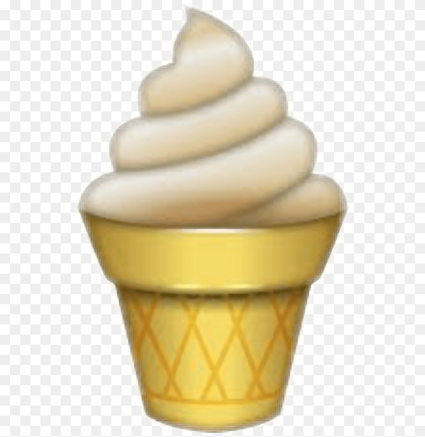 Whatsapp Emoji Ice Cream, Dessert, Food, Ice Cream, Soft Serve Ice Cream Transparent PNG