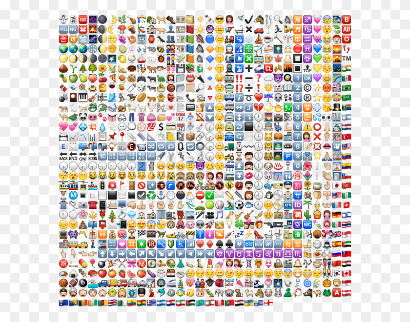 600x600 Whatsapp Emoji Spritesheet Emoji Sprite Sheet, Bead, Accessories HD PNG Download
