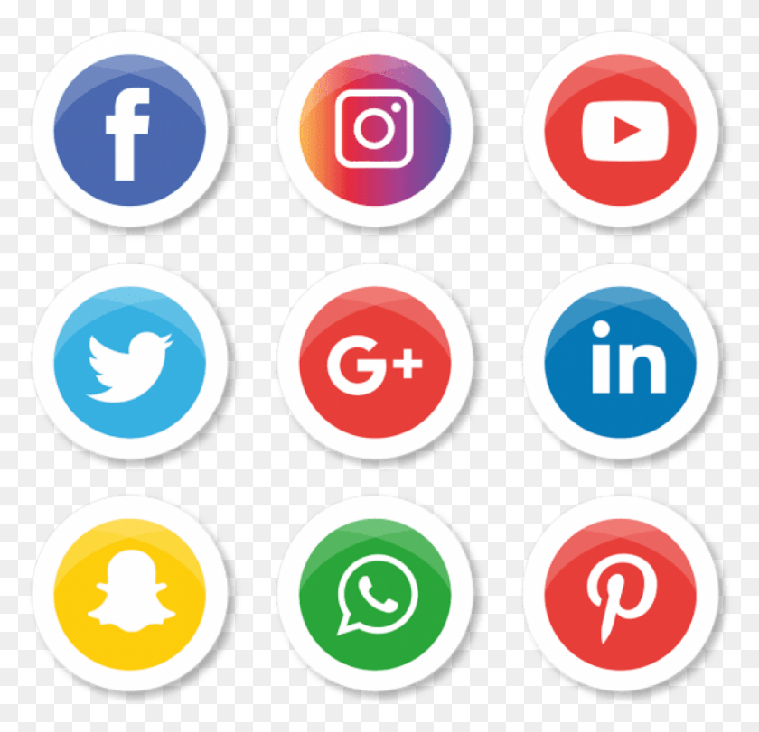 850x819 Whatsapp Facebook Instagram Logo Images Illustrator Social Media Vector Icons, Label, Text, Number HD PNG Download