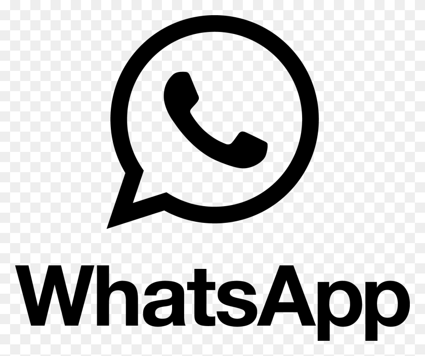 1766x1458 Whatsapp Logo Black And White, Text, Alphabet, Symbol HD PNG Download