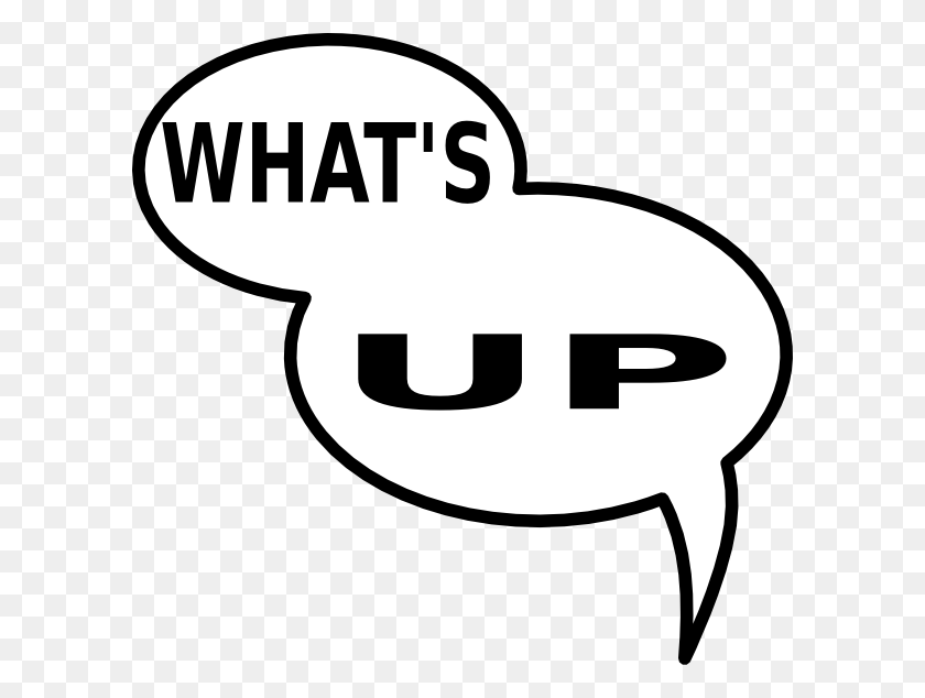600x574 Whatsup Clip Art Whats Up Clipart, Label, Text, Logo HD PNG Download