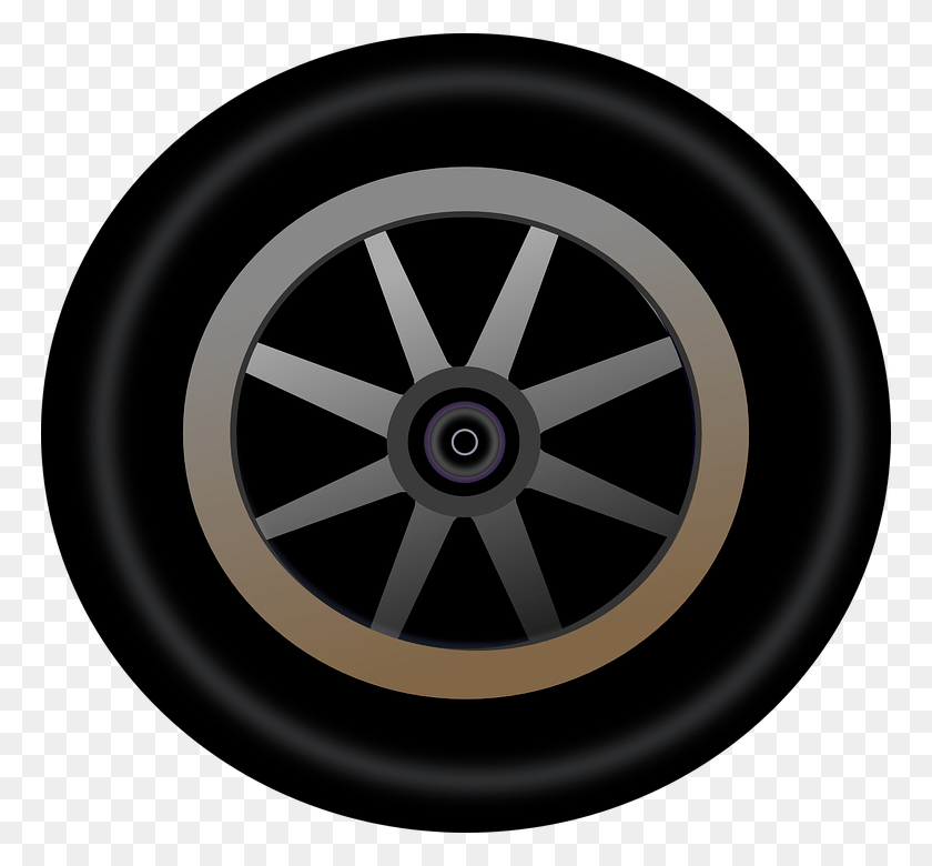 766x720 Wheel Rim Clipart Racing Tire Race Car Wheel Vector, Machine, Car Wheel, Spoke HD PNG Download