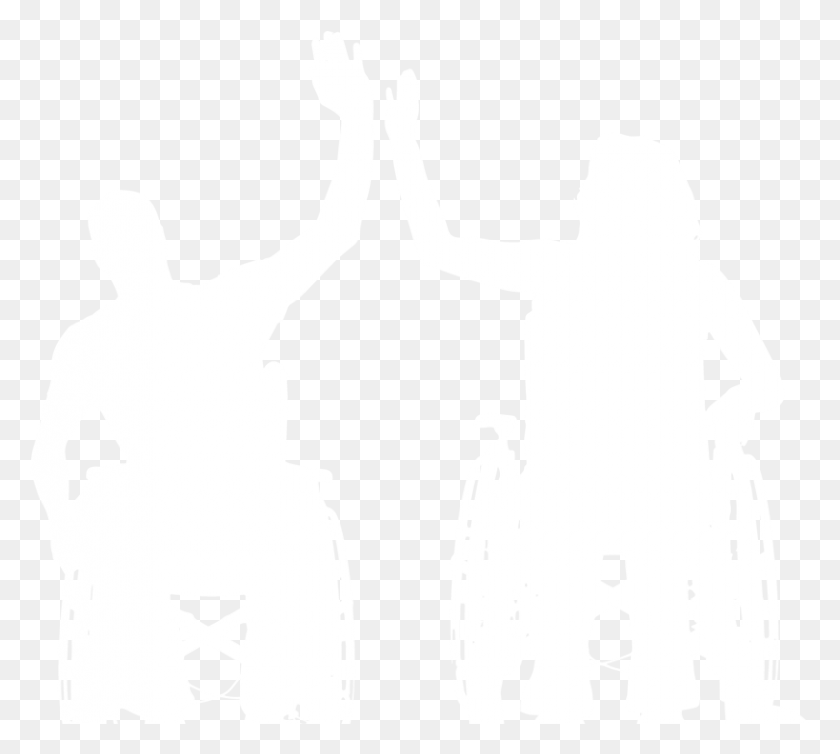 810x721 Иллюстрация Силуэта Инвалидной Коляски, Трафарет, Человек, Человек Hd Png Скачать