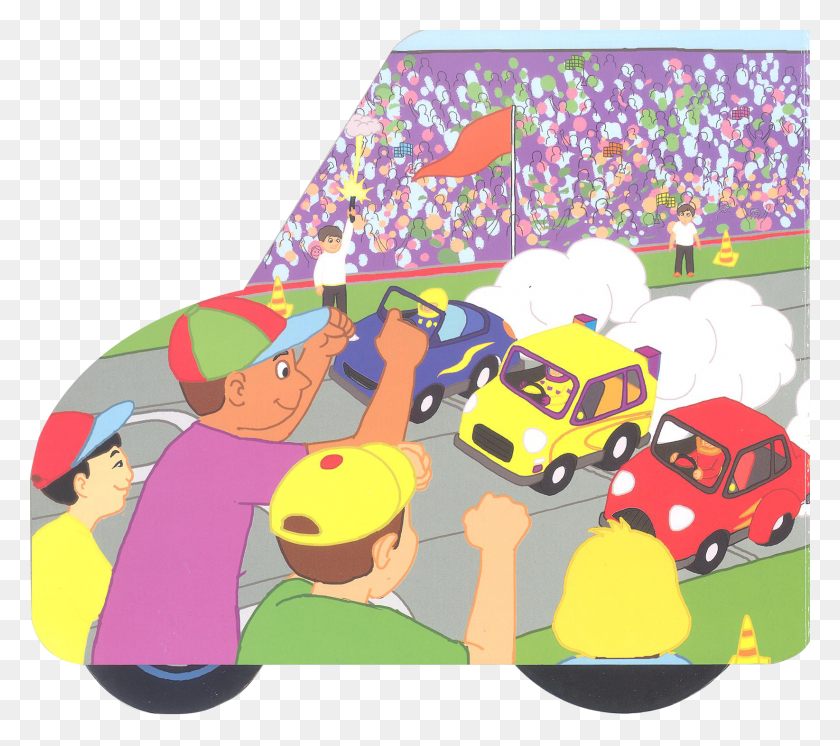 1644x1447 Wheeled Vehicle Book Ray39s Racing Car Cartoon, Person, Transportation, Poster HD PNG Download