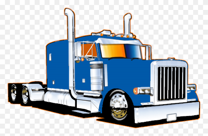 4056x2550 Wheeler Image Blue 18 Wheeler Clipart, Trailer Truck, Truck, Vehicle HD PNG Download